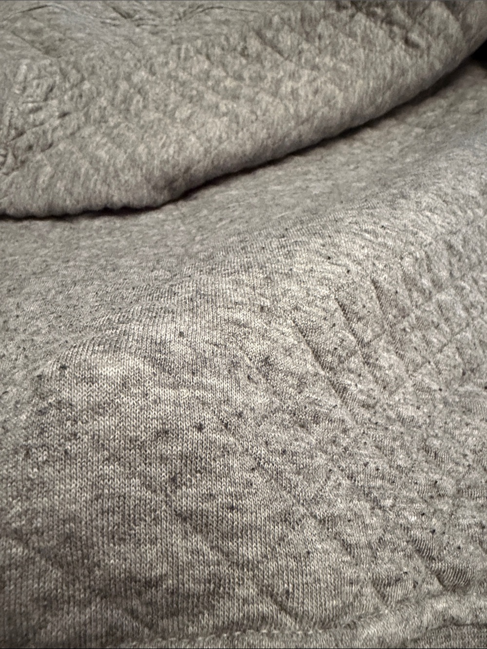 Patagonia Quilted Snap Pullover sweatshirt fleece top Light Gray women’s large - Picture 13 of 13